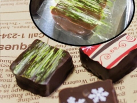 チョコレートの転写シート